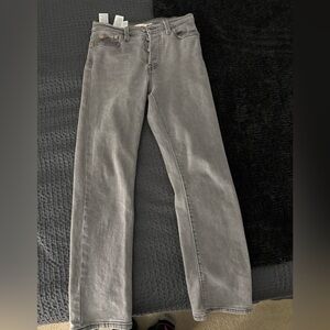 Levi's Women's Wedgie Straight Leg Jeans in Gray